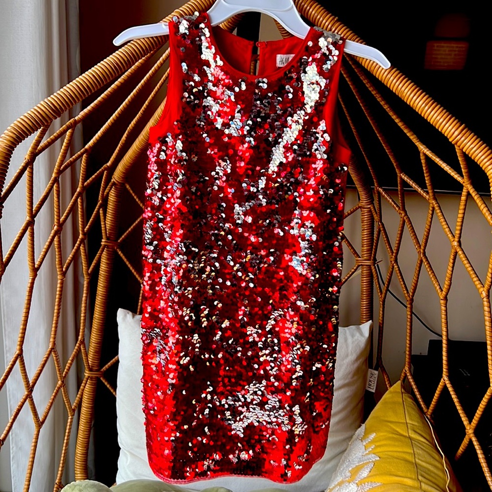 Girls sequence party dress